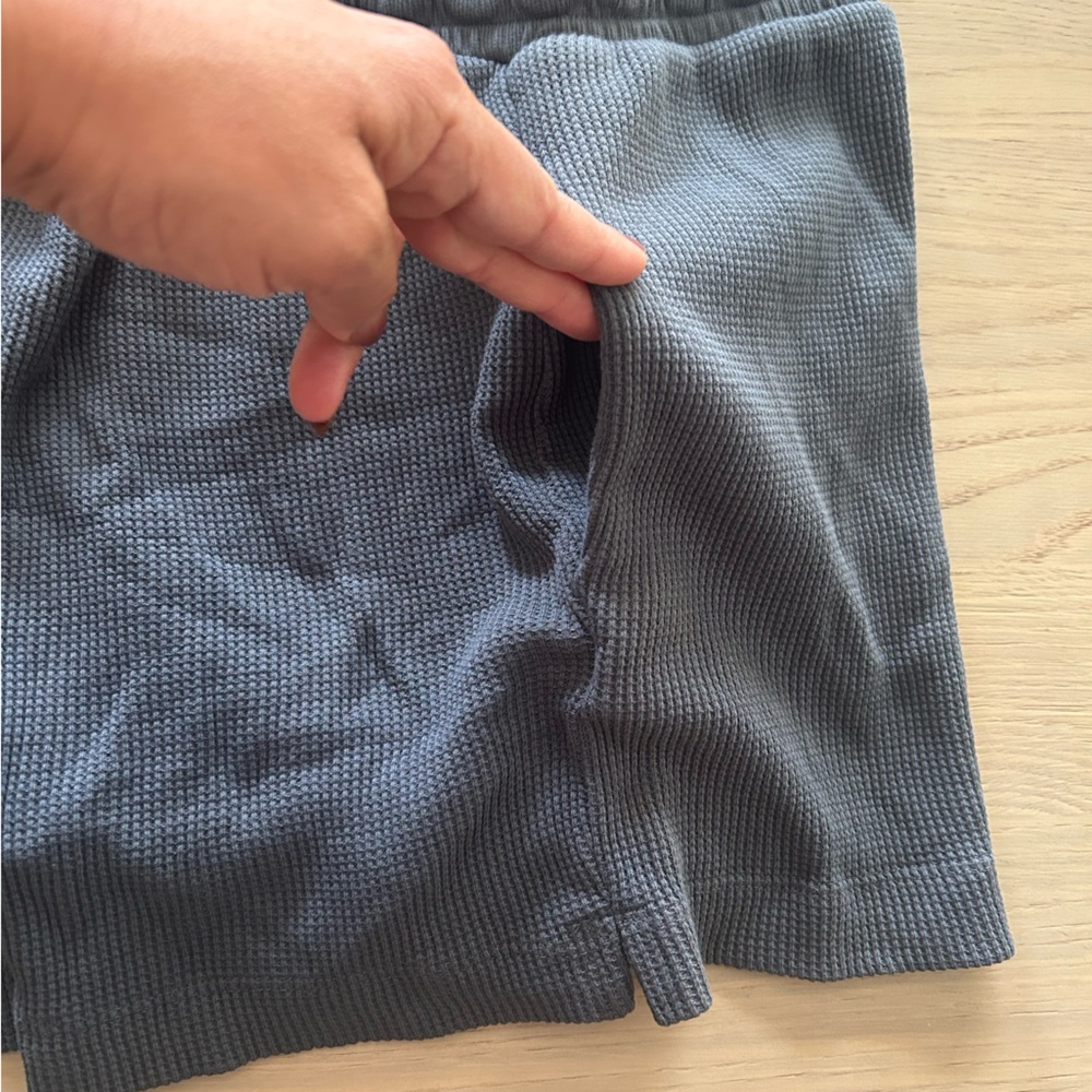 NWT Back Beat Co Mini Waffle Shorts in Cement - Picture 6 of 6